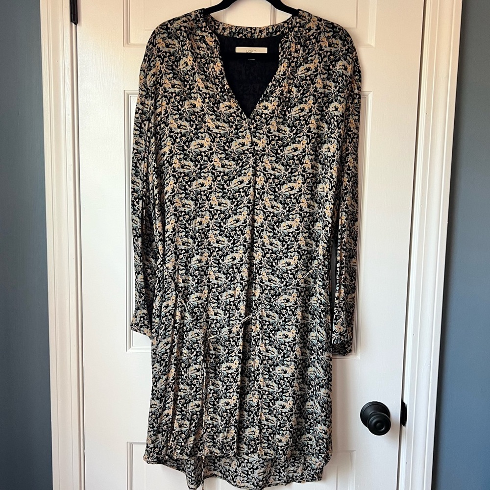 Loft floral dress size XL EUC
